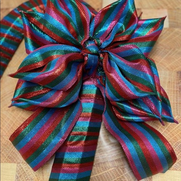 Christmas wreath peppermint shaped pink turquoise - Picture 2 of 2